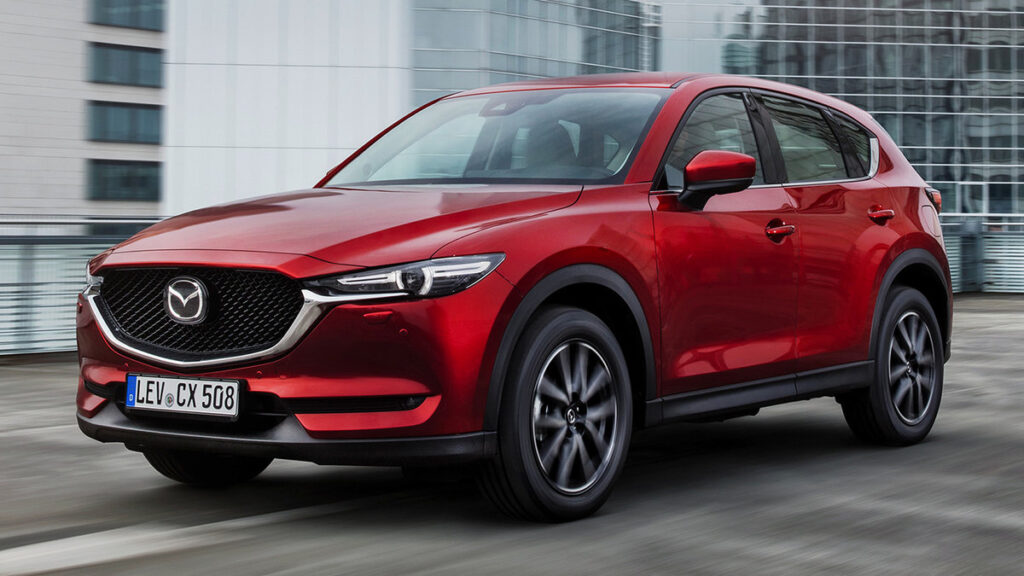 Die empfohlenen Reifengrößen und Reifendruck für Mazda CX 5